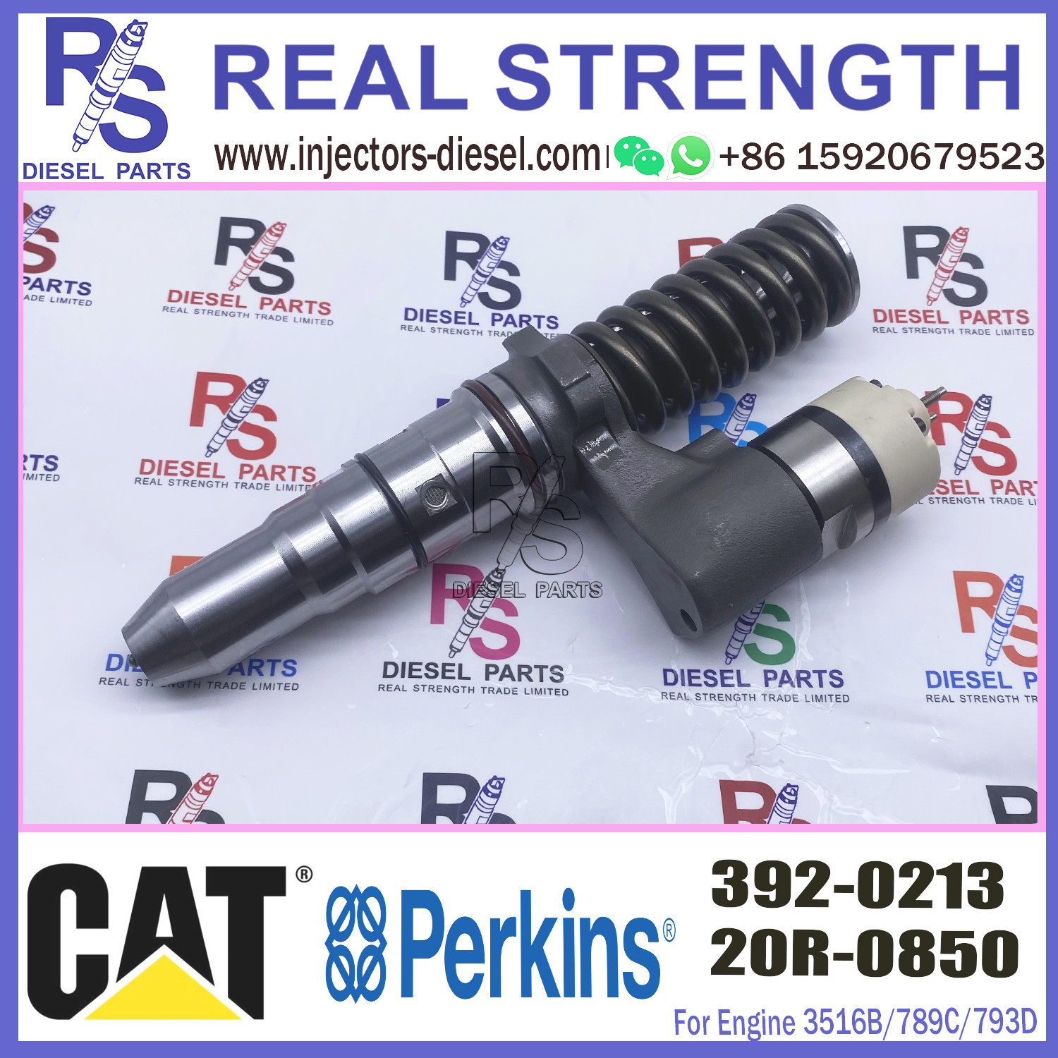 Cat mechanical parts 797 797B highway truck 3524B engine fuel injector 20r5566 20r0850 443-9454 392-0213