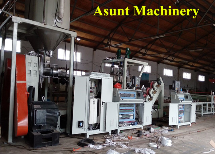 Stable Three Rollers Pet Sheet Production Line , Plastic Sheet Extruder Machine