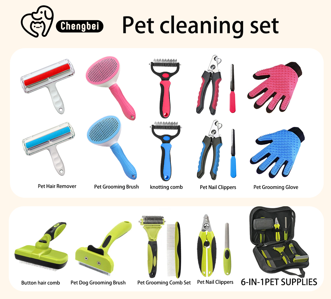 Green Dog Deshedding Tool Sustainable Self Cleaning Cat Brush
