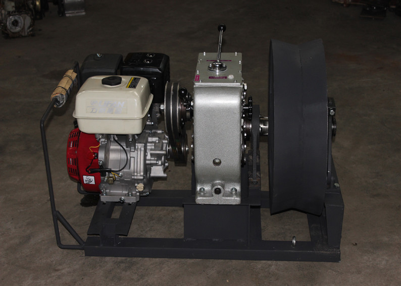 5 Ton Petrol Engine Cable Winch Puller for Hositing and Pulling