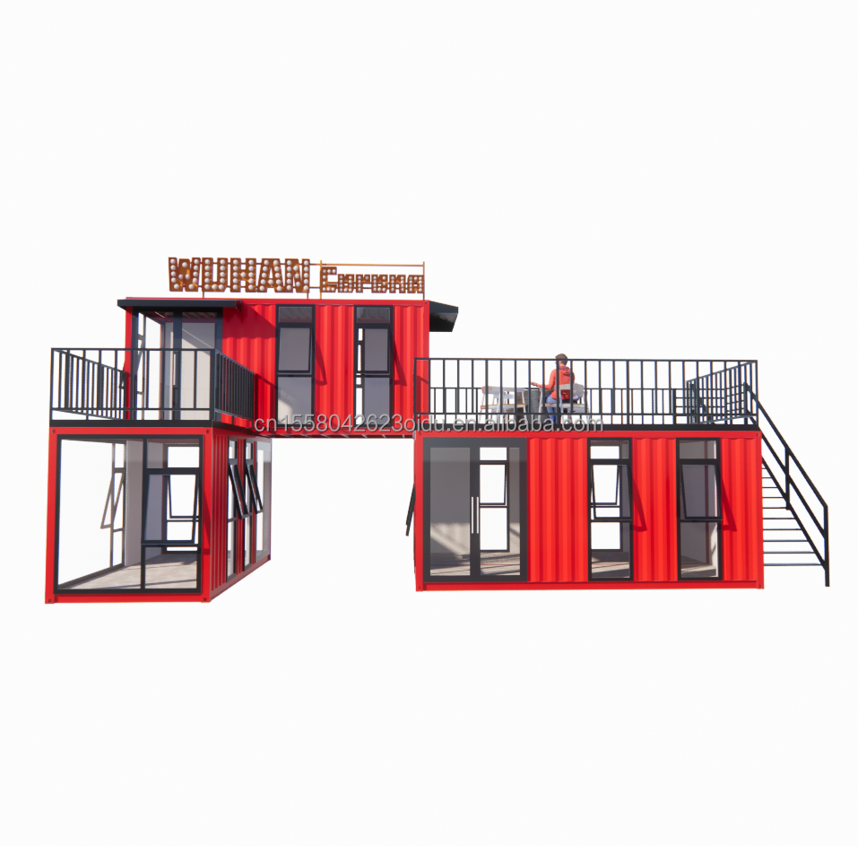 50/75/100mm Wave Sandwich Panel Container for Custom Hotel Made Bar Cafe Restaurant Store Shipping Container Coffee Shop