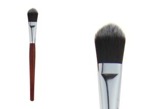 Quality Professional Single Powder Tapered Foundation Brush Makeup With Wooden Handle wholesale