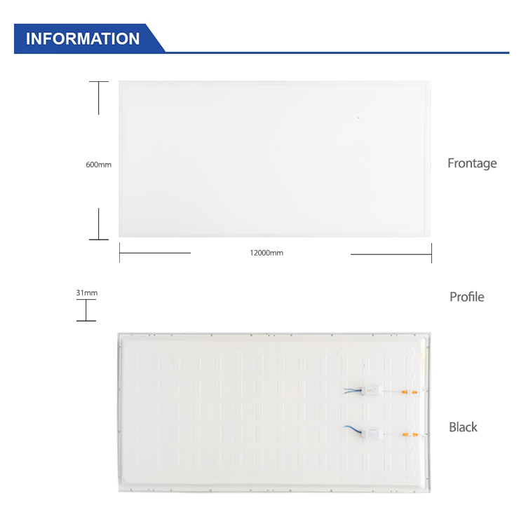 Office LED Panel Light 90W 1200x600mm With Color Temperature CCT 3000K-6500K