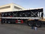 1310mm Wheel Base Flatbed Semi Trailer for 50T Load Capacity Container