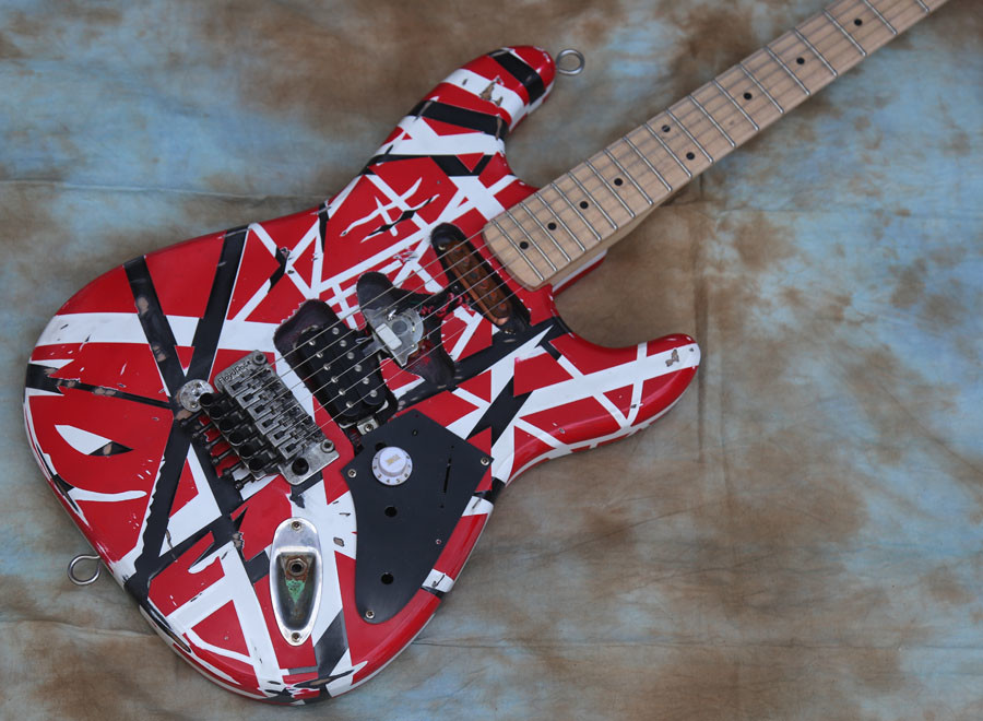 Custom Eddie Van Halen TRIBUTE Electric Guitar Frankenstein Frankenstrat Style Relic Type