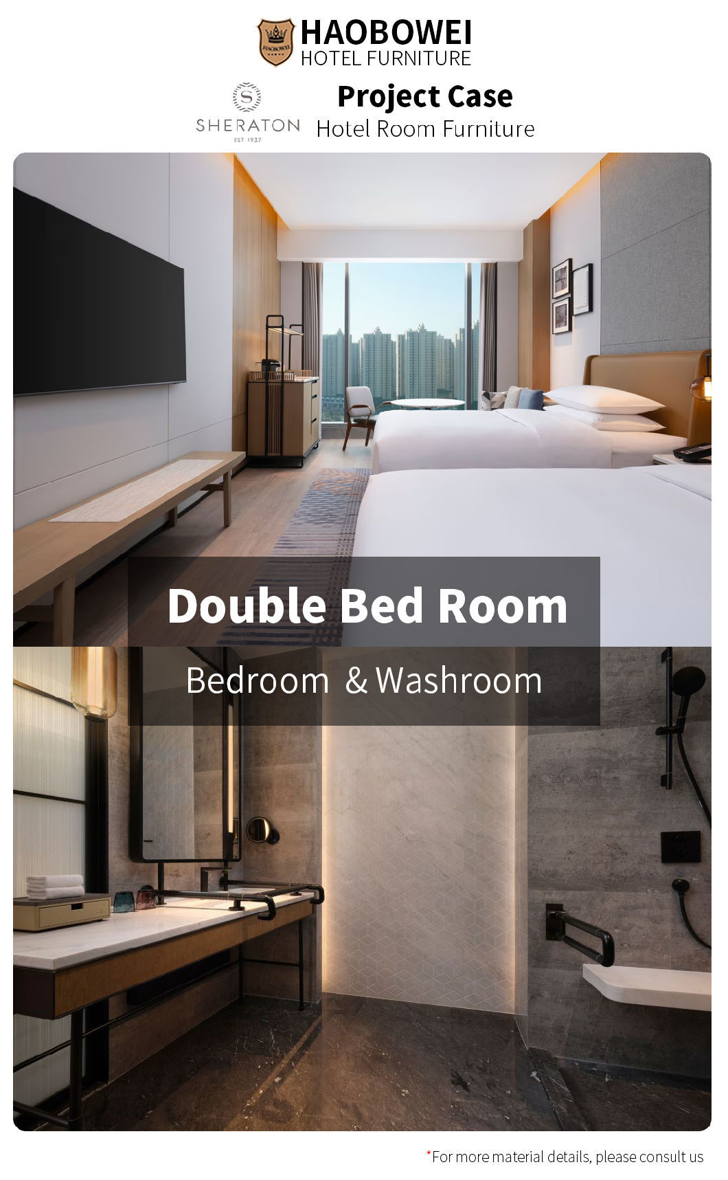 Wholesale Marriott 5 Star Resort Hotel Furniture Bed Headboard China Bedroom Set