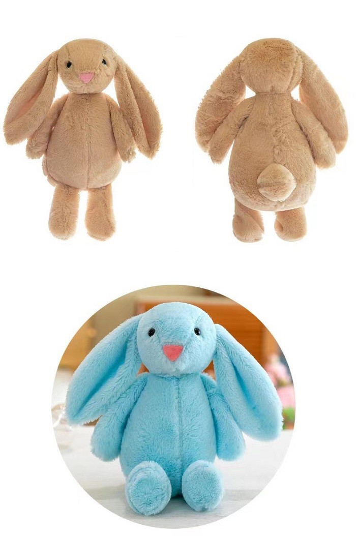 DIY 30cm Sublimation Stuffed Animals Easter Bunny Plush Toy With Customizable T Shirt
