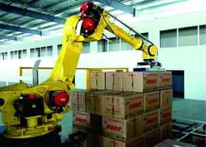 Quality Beverage Industry Robotic Packaging Machinery , Packaging Robots Higher Level Safety wholesale