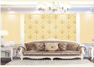 Quality Contemporary Damask Deep Embossed Wallpaper Waterproof For Interior Room wholesale