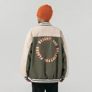 Quality BEIANJI OEM Long Sleeve Baseball Varsity Jackets Plain Blank Letterman Jackets wholesale