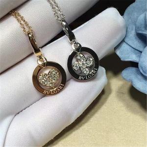 Quality classic diamonds gold necklace 18kt gold with white gold or yellow gold or pink(rose)gold wholesale