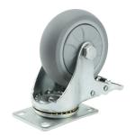 Bearing Type Ball Bearing TPR Chair Caster Wheel 5 Inch for Heavy Duty Furniture