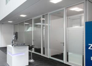 Quality Sound Insulation Glass Partition Wall Flexible 90mm Thickness Single Double Glass wholesale