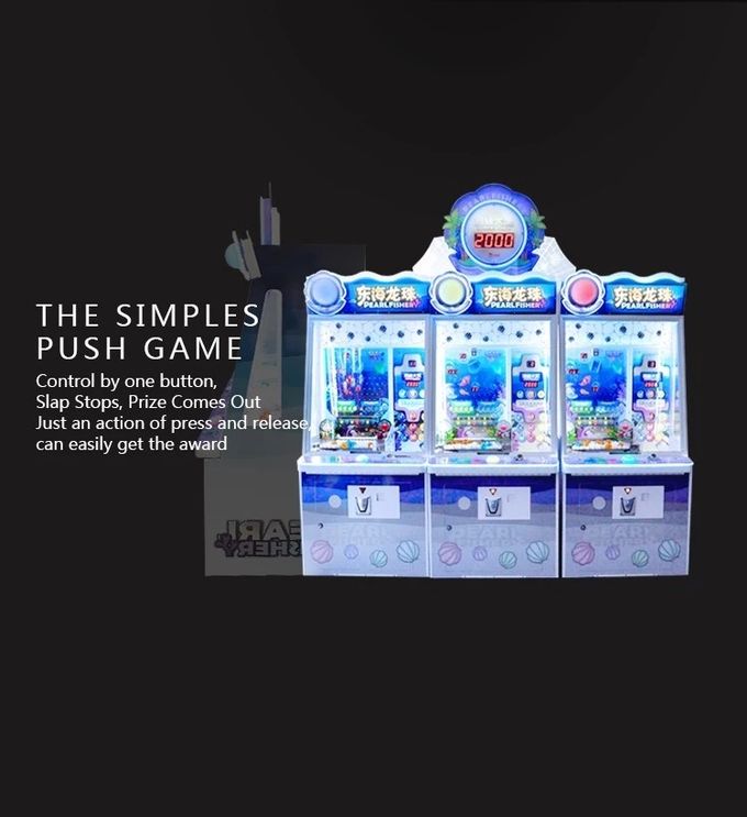 Redemption Pearl Fisher Happy Ball Pusher Lottery Ticket Game Machine For Amusement Room