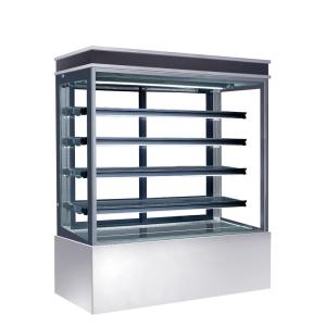 Quality Auto Defrost Refrigerated Cake Display Cabinets 560L Capacity For Cafes,900mm Length Four Shelves Cake Fridge wholesale