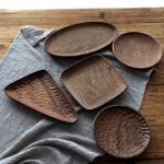 Non Irritation Wooden Dinnerware Set Small Wooden Platter