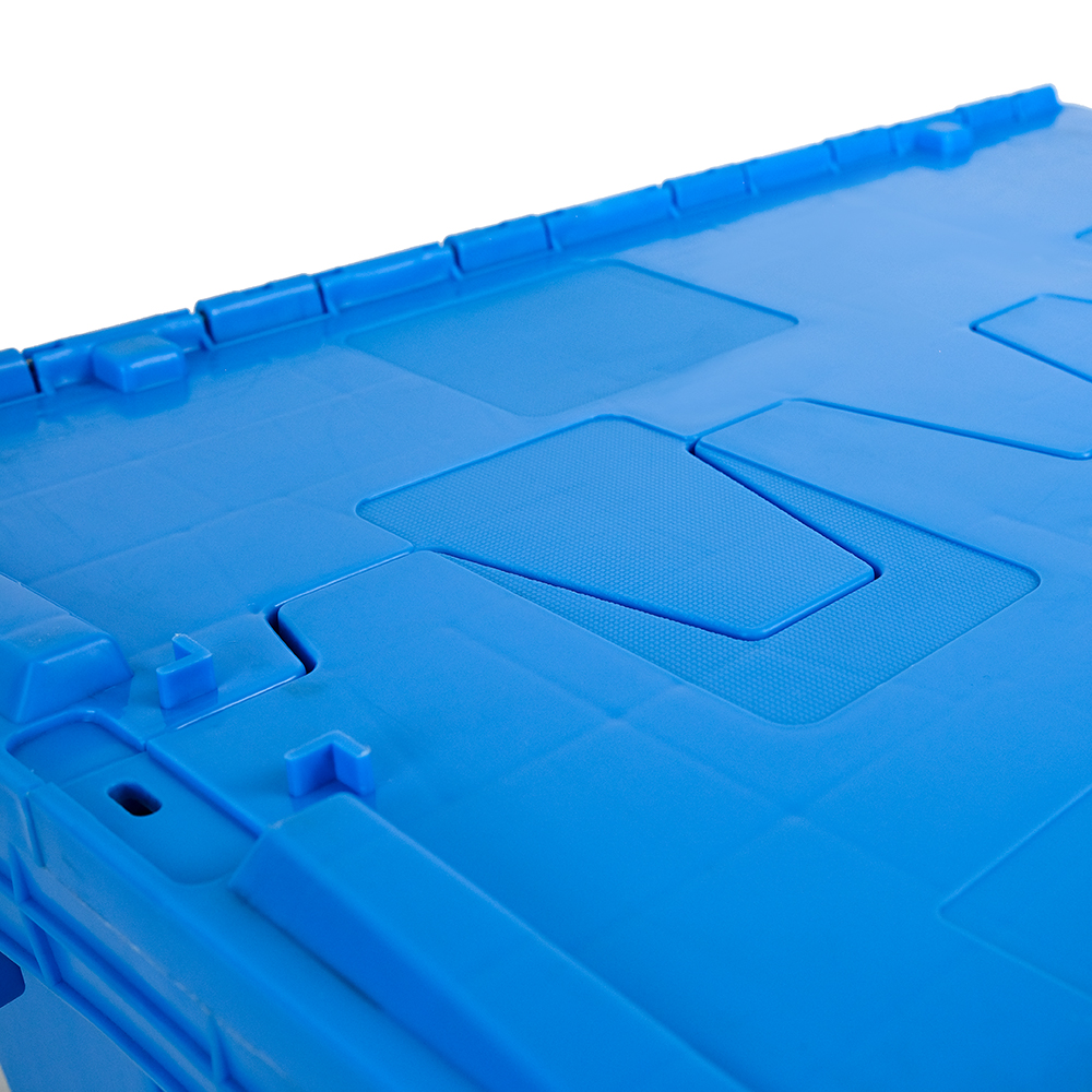 Effortless Transport Solution Tote with Attached Lid and Handles