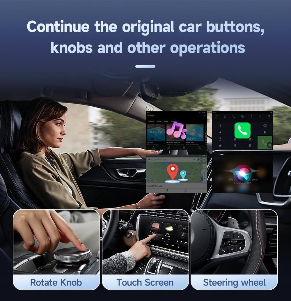 CPC200-TBox UHD Wireless Adapter Carplay Andriod Auto for Youtube Netflix Video Ai Box USB HDMI Port 4G 64Gb SM6225