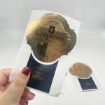 300dpi Wine Bottle Black Label Sticker With Custom Size Matte Vanishing