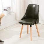 Anti Slip Wooden Dining Chairs / Cotton Fabric Beetle Dining Chair For Hotel