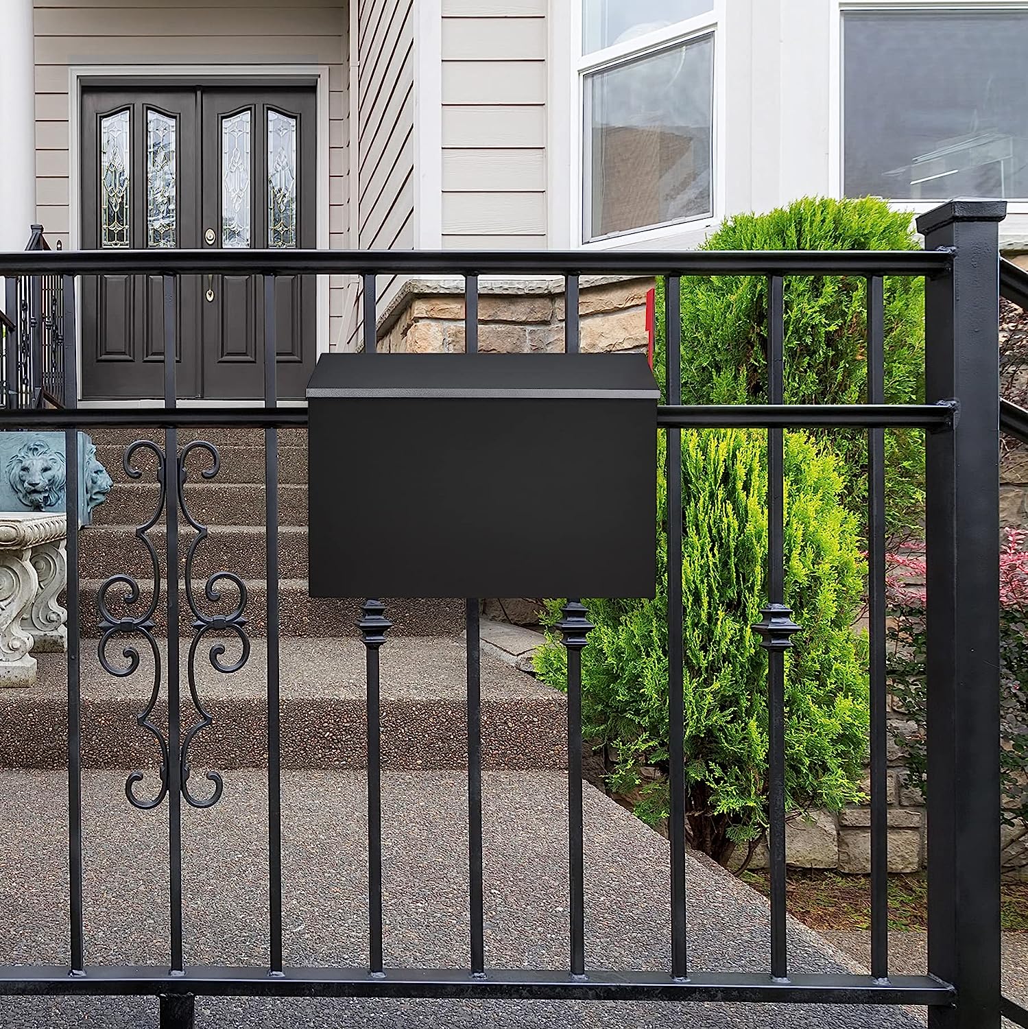 Outdoors Modern Design Large Wall-Mountable Mailbox Metal Mail Box 0.8mm Thickness