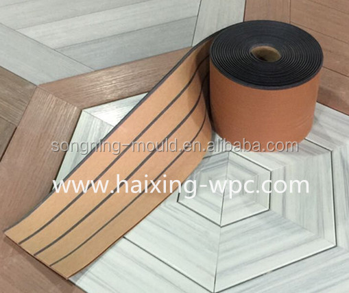 Outdoor 50mm Width Flexible PVC Yacht Flooring with Customizable Options