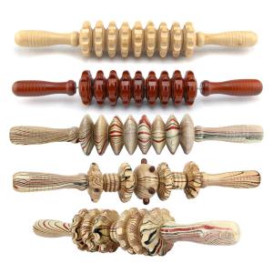 Quality Length 39cm Wooden Massage Roller Stick Effectively Improve Blood Circulation wholesale