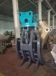 Wooden Hydraulic Rotating Grapples , Q355B Excavator Stone Grapple