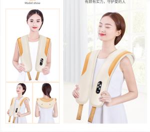 Quality 15 Minutes Microfiber Leather And 3D Mesh Neck Shoulder Massage Belt wholesale