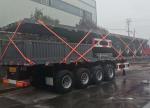 Construction Freight Hauling Semi Trailer With Fuwa / BPW Axle