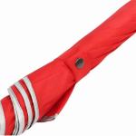 Compact Wind Resistant Umbrella , Red RPET Fabric Lightweight Golf Umbrella