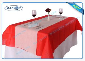 Quality Big Size Piece Disposable Non Woven Tablecloth For Spain / Italian / France wholesale
