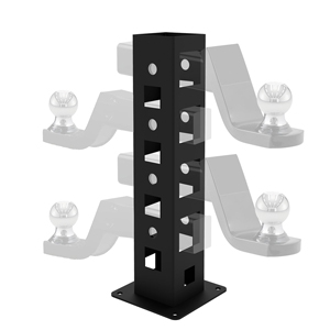 1.25"/2" Hitch Storage Heavy Duty Receiver Garage Hitch Stand Holder Base 9 Hitch Storage Ground Mount