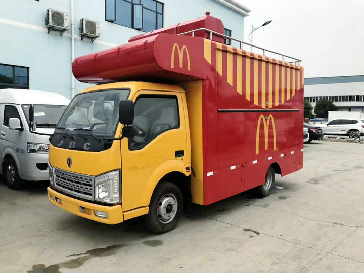 4 Wheel JBC Mobile Catering Truck For Sandwich Salades / Sauces / Dessert Sale
