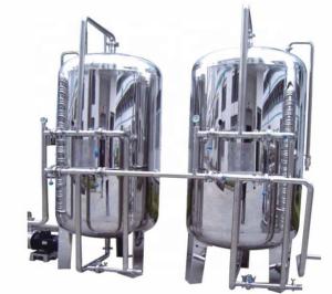Quality SS304/SS316 Water Nozzle TPSF Automatic Backflush Quartz Sand Filter for Water Treatment wholesale