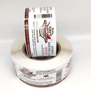 Quality Waterproof Food And Beverage Labels For Packaging MOQ 1000pcs wholesale