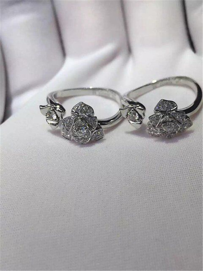 18k gold white gold yellow gold rose gold diamond ring
