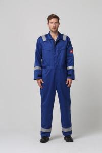 Quality Navy Blue IEC61482 Arc Flash FR Coverall For Electric Industry wholesale