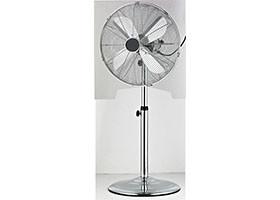 Decorative CE Vintage Looking Floor Fans , Chrome Living Room Floor Standing Fan
