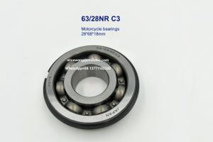 Quality 63/28NR C3 Motorcycle Bearings 28x68x18mm with Snap Rings for Automotive Parts wholesale