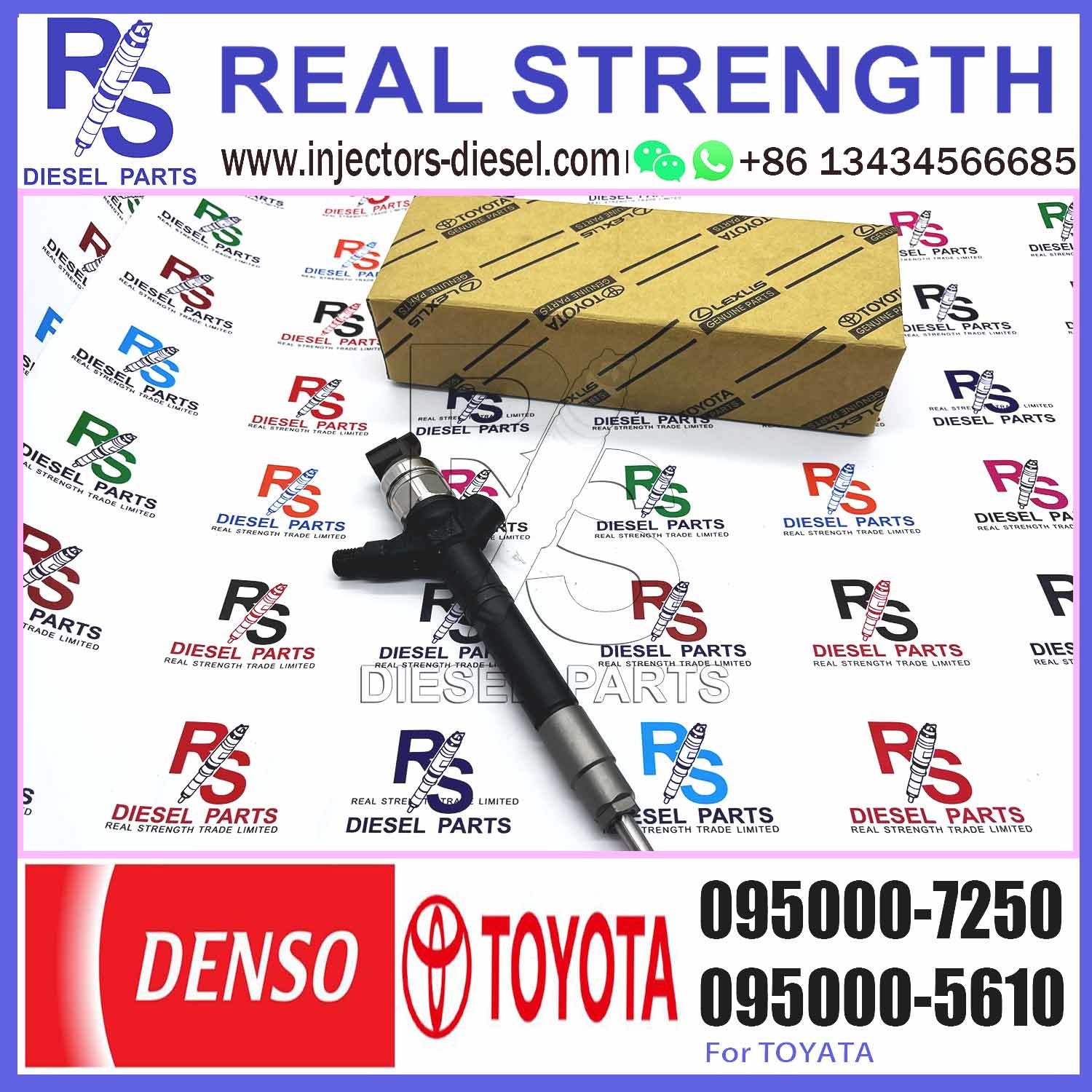 New Injector 0950007250 095000-7250 23670-0R160 23670-0R110 Diesel Injector DCRI107610 7250 for Toyota Avensis 2.2 D 2AD
