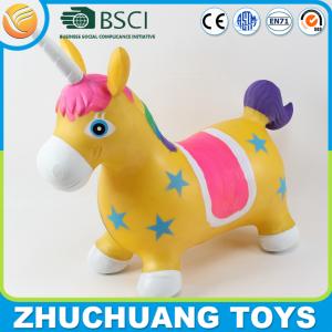 Quality painting colorful kids unicorn inflatable animal toy wholesale