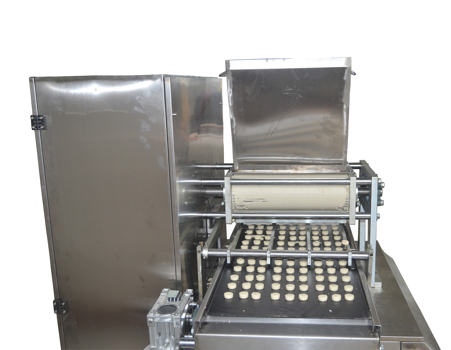 stainless steel automatic small cookie making machine silver color