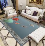 Crystal Velvet Bedroom Sofa Living Room Floor Carpet Noble Elegant New Chinese