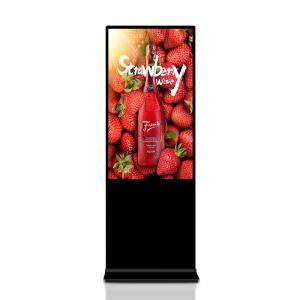 Quality 55 Inch Metal Advertising LCD Display Android Wifi Vertical TV Indoor Digital Advertising Screens wholesale