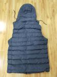 Big And Tall Blue Bubble Vest Jacket Mens Polo Vest Puffer