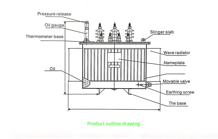 110kv Series Oil Immersed Type Transformer, Frequency 50/60Hz , Copper Material