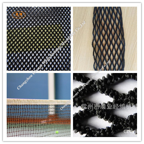 Industrial Polyester Fibre Net Bag Machine For Car Black Elastic Mesh Making