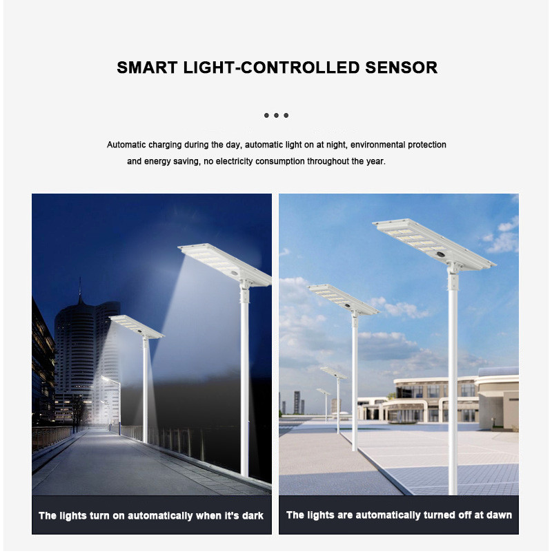 180lm/W Moduler LED Solar Street Lights Outdoor Waterproof with Automatic Sensor
