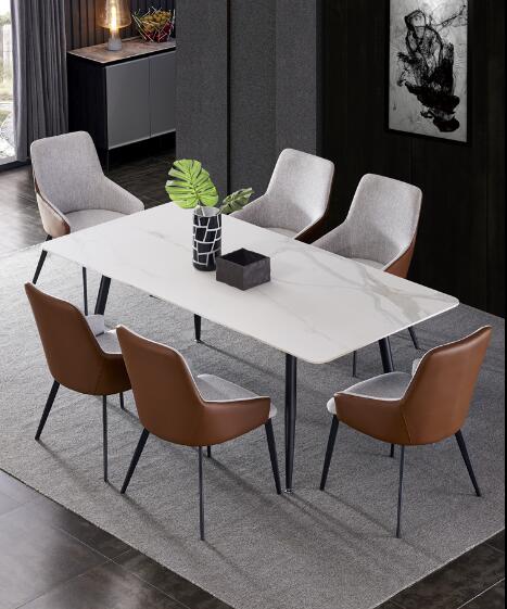 120cm 140cm 160cm 8 Seater Marble Dining Table And Chairs And With Bench